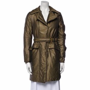Authentic Gucci Olive Green Belted Women's Trench Coat (XS but runs big up to M)